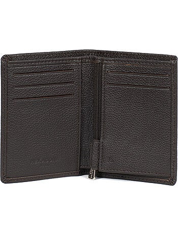 Cartera europea - 1 compartimento - detención rfid - cuero de vaca confort