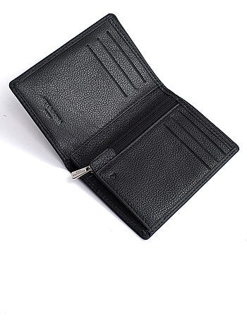 Cartera europea - 1 compartimento - detener rfid - cuero de vaca confort hexagona
