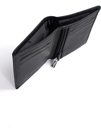 Cartera europea - 1 compartimento - detener rfid - cuero de vaca confort hexagona