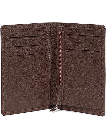 Cartera europea - 1 compartimento - Detener RFID - Cuero de vaca CONFORT