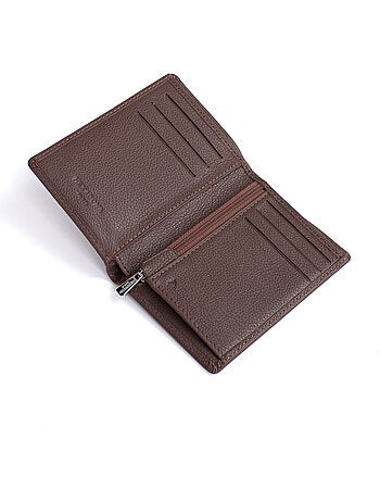 Cartera europea - 1 compartimento - Detener RFID - Cuero de vaca CONFORT