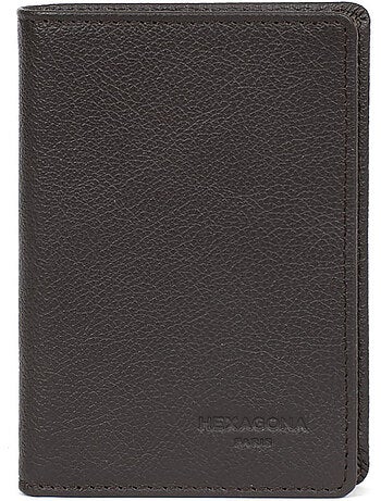 Cartera europea - 1 compartimento - detener rfid - cuero de vaca confort