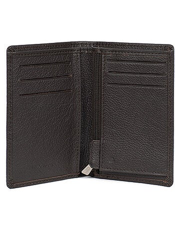 Cartera europea - 1 compartimento - detener rfid - cuero de vaca confort