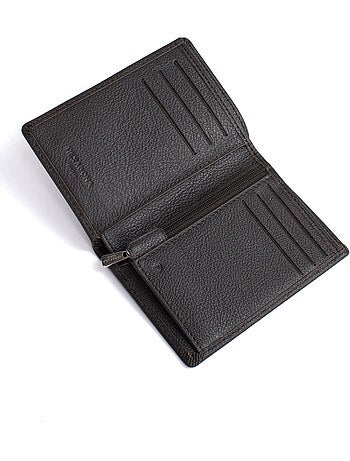 Cartera europea - 1 compartimento - detener rfid - cuero de vaca confort
