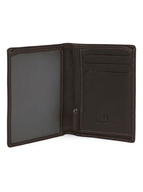 Cartera europea - 1 pliegue - cuero félin hexagona - Kiabi