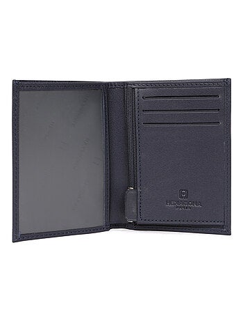 Cartera europea - 1 pliegue - cuero soft hexagona