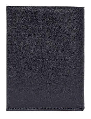 Cartera europea - 1 pliegue - cuero soft hexagona