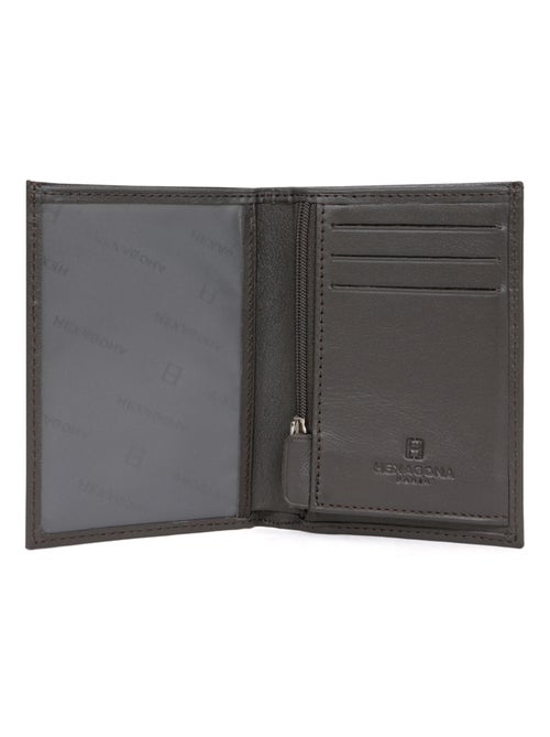 Cartera europea - 1 pliegue - cuero soft hexagona - Kiabi