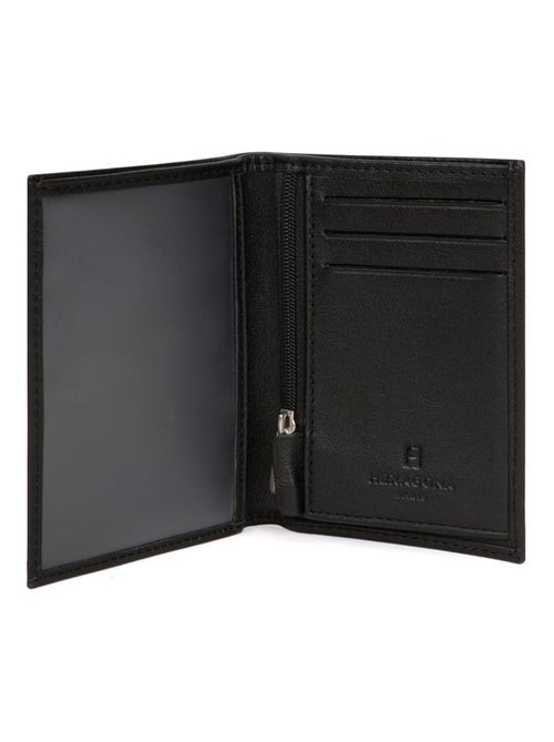 Cartera europea - 1 pliegue - cuero soft hexagona - Kiabi
