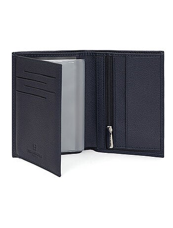 Cartera europea - 2 pliegues - Cuero CONFORT