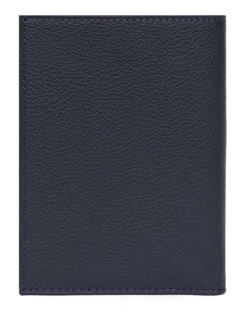 Cartera europea - 2 pliegues - cuero confort hexagona Azul marino - Kiabi
