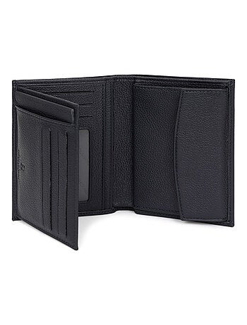 Cartera europea - 2 pliegues - cuero confort hexagona