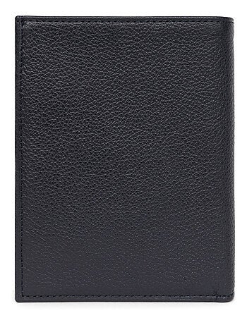 Cartera europea - 2 pliegues - cuero confort hexagona