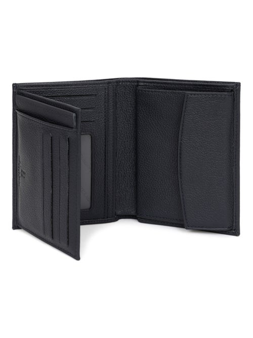 Cartera europea - 2 pliegues - cuero confort hexagona - Kiabi