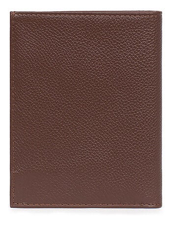 Cartera europea - 2 pliegues - cuero confort hexagona
