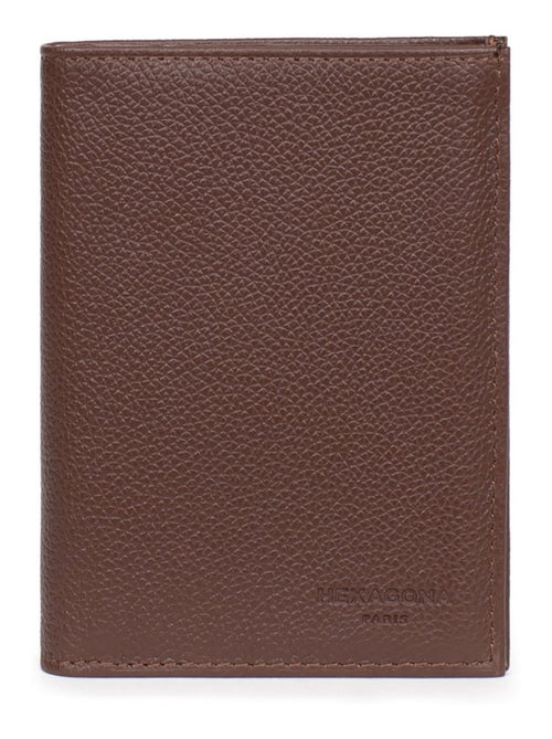 Cartera europea - 2 pliegues - cuero confort hexagona - Kiabi