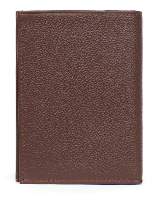 Cartera europea - 2 pliegues - cuero confort hexagona - Kiabi
