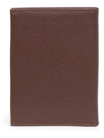 Cartera europea - 2 pliegues - cuero confort hexagona