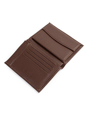 Cartera europea - 2 pliegues - cuero confort hexagona