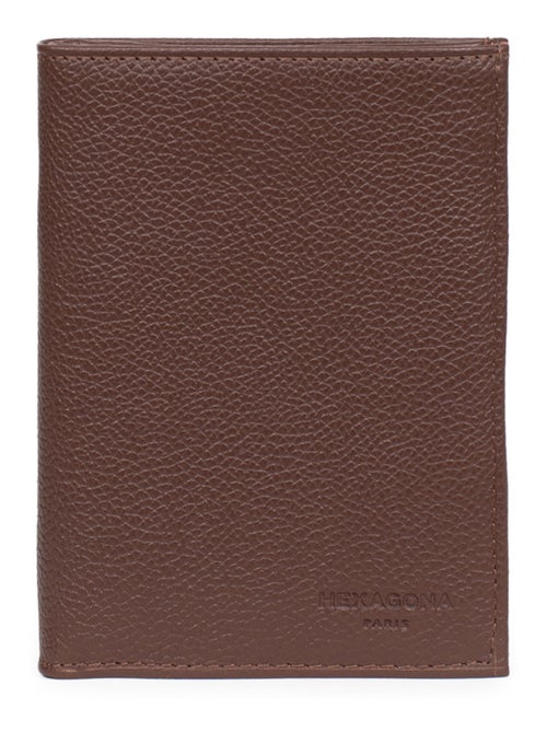 Cartera europea - 2 pliegues - cuero confort hexagona - Kiabi