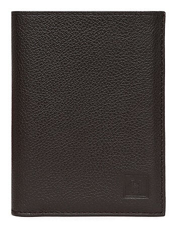 Cartera europea - 2 pliegues - cuero confort hexagona