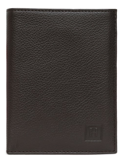 Cartera europea - 2 pliegues - cuero confort hexagona - Kiabi