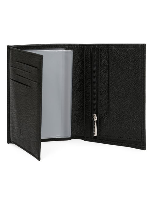 Cartera europea - 2 pliegues - cuero confort hexagona - Kiabi
