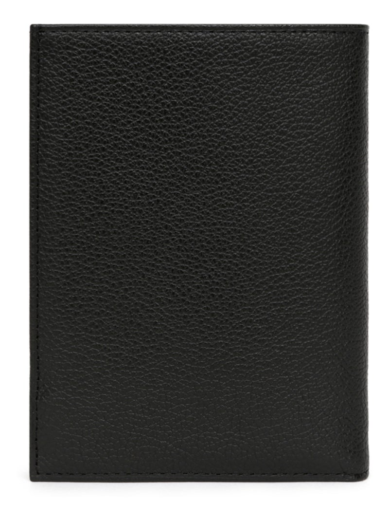 Cartera europea - 2 pliegues - cuero confort hexagona Negro - Kiabi