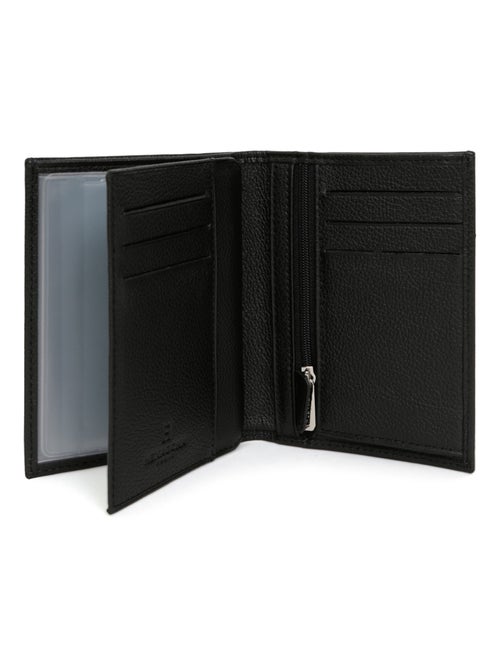 Cartera europea - 2 pliegues - cuero confort hexagona - Kiabi