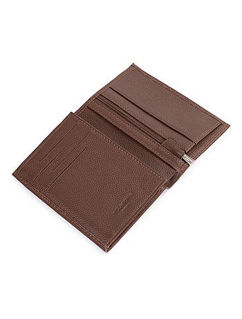 Cartera europea - 2 pliegues - Cuero CONFORT