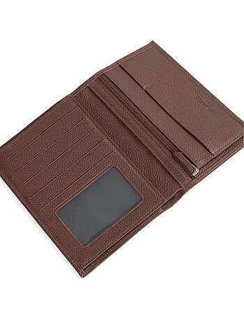 Cartera europea - 2 pliegues - Cuero CONFORT