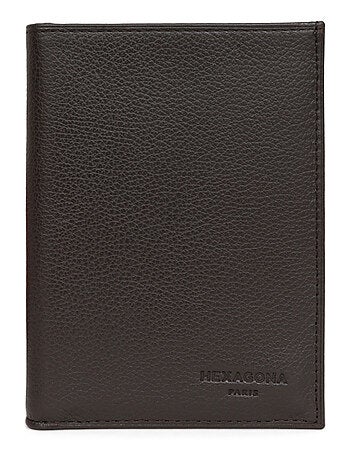 Cartera europea - 2 pliegues - Cuero CONFORT