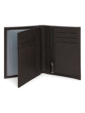 Cartera europea - 2 pliegues - Cuero CONFORT