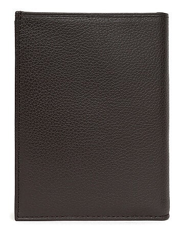 Cartera europea - 2 pliegues - Cuero CONFORT