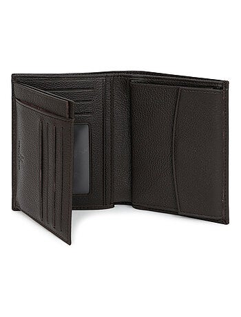 Cartera europea - 2 pliegues - Cuero CONFORT