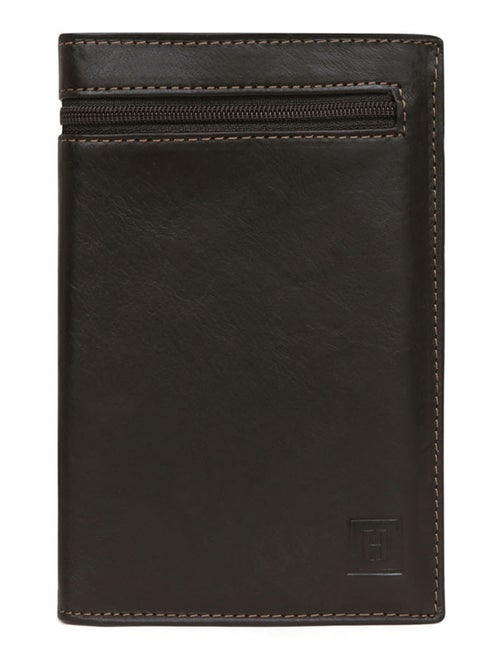 Cartera europea - 2 pliegues - cuero félin hexagona - Kiabi