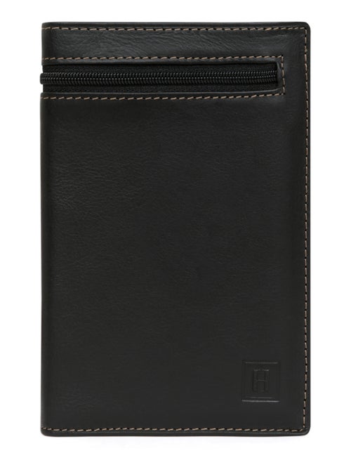 Cartera europea - 2 pliegues - cuero félin hexagona - Kiabi