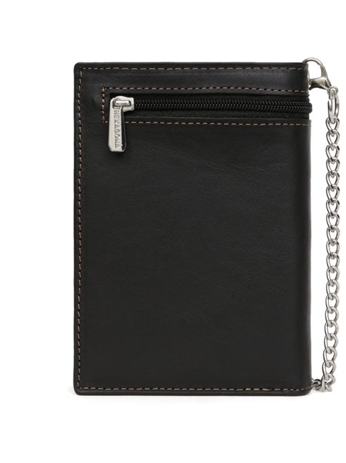 Cartera europea - 2 pliegues - cuero félin hexagona - Kiabi