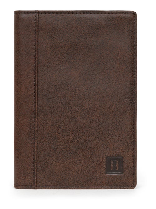 Cartera europea - 2 pliegues - cuero instinct hexagona - Kiabi