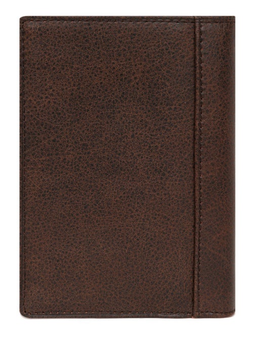Cartera europea - 2 pliegues - cuero instinct hexagona - Kiabi