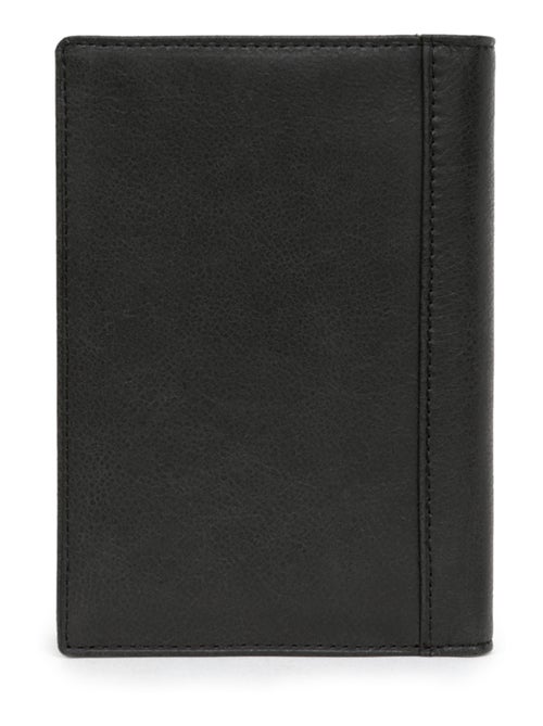 Cartera europea - 2 pliegues - cuero instinct hexagona - Kiabi