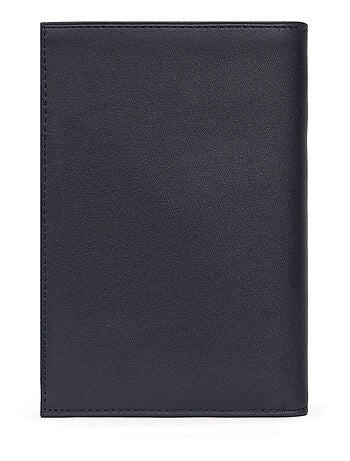Cartera europea - 2 pliegues - cuero soft hexagona