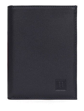 Cartera europea - 2 pliegues - cuero soft hexagona