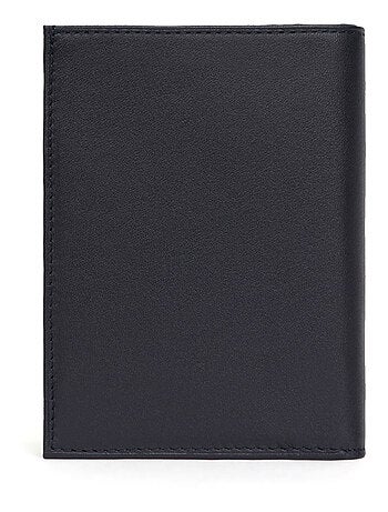 Cartera europea - 2 pliegues - cuero soft hexagona