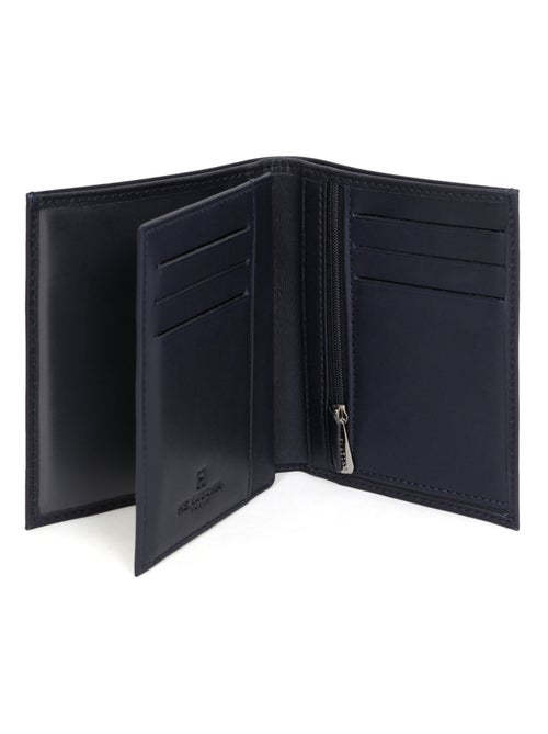 Cartera europea - 2 pliegues - cuero soft hexagona - Kiabi