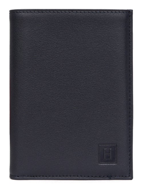 Cartera europea - 2 pliegues - cuero soft hexagona - Kiabi