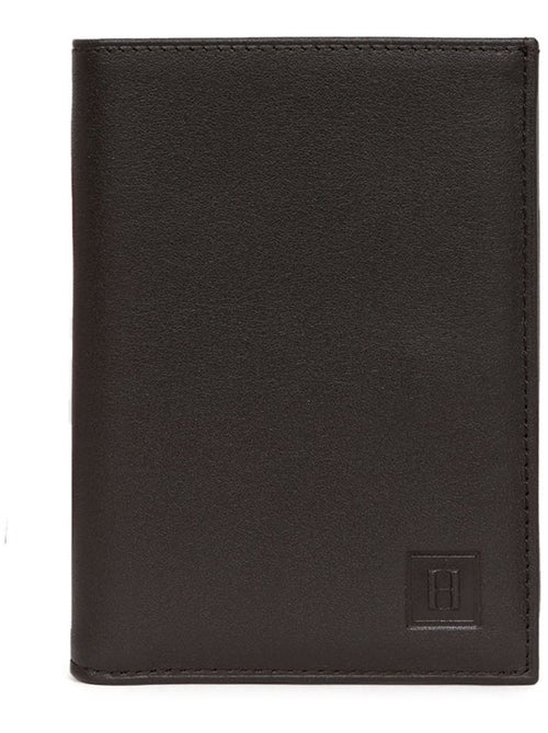Cartera europea - 2 pliegues - cuero soft hexagona - Kiabi