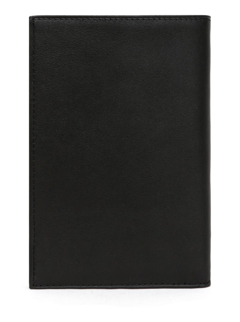 Cartera europea - 2 pliegues - cuero soft hexagona Negro - Kiabi