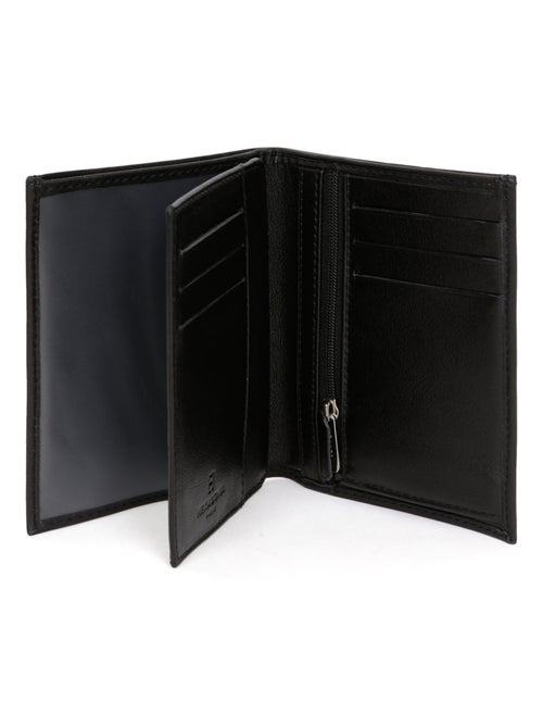 Cartera europea - 2 pliegues - cuero soft hexagona - Kiabi