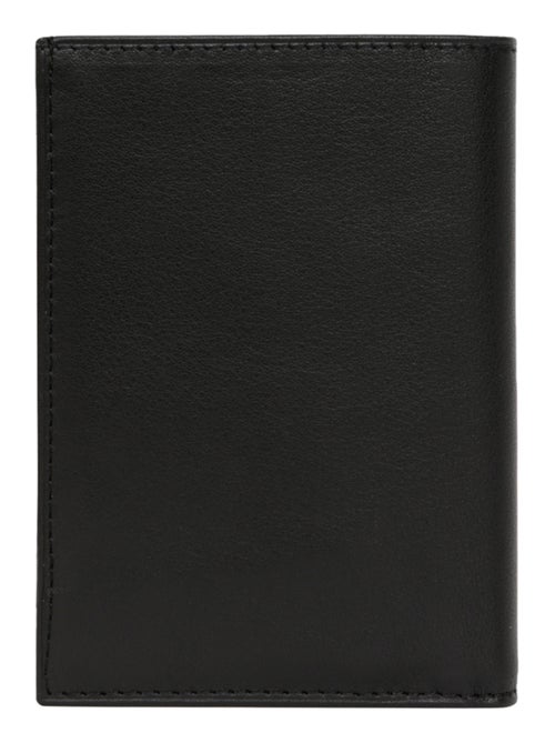 Cartera europea - 2 pliegues - cuero soft hexagona - Kiabi